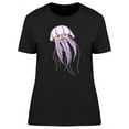 thumbnail image 1 of Cute Happy Jellyfish Cartoon T-Shirt Women -Image by Shutterstock, Female x-Large, 1 of 2