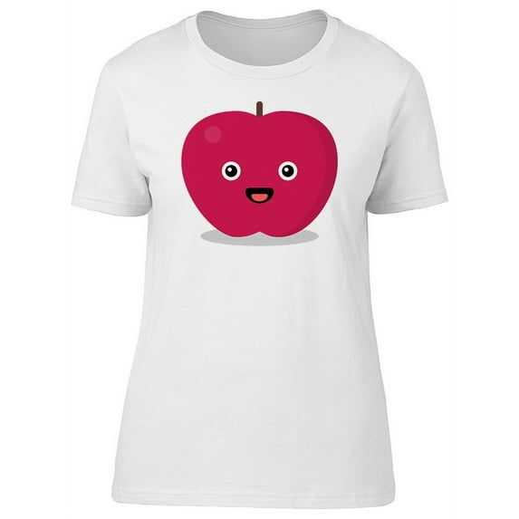 Cute Happy Kawaii Plum T-Shirt Women -Image by Shutterstock, Female Large