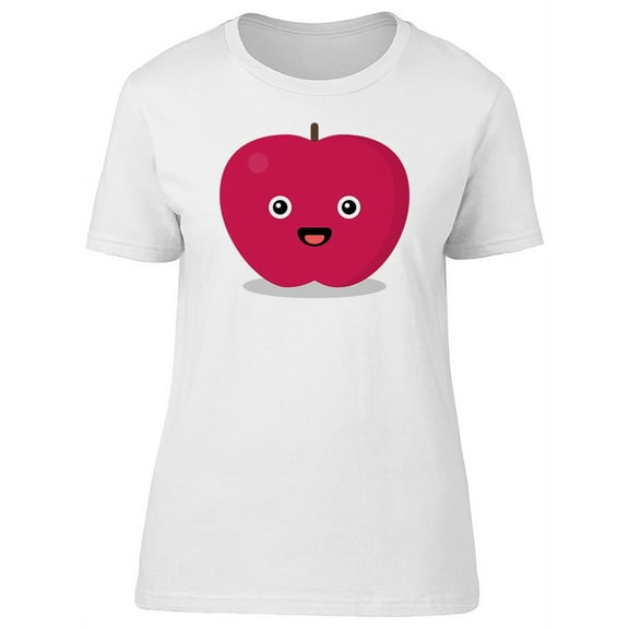Cute Happy Kawaii Plum T-Shirt Women -Image by Shutterstock, Female Medium