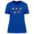 thumbnail image 1 of Cute Happy Kittens Doodles T-Shirt Women -Image by Shutterstock, Female Small, 1 of 2