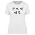 thumbnail image 1 of Cute Happy Kittens Doodles T-Shirt Women -Image by Shutterstock, Female x-Large, 1 of 2