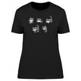 thumbnail image 1 of Cute Happy Kittens Doodles T-Shirt Women -Image by Shutterstock, Female x-Large, 1 of 2