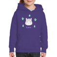 thumbnail image 1 of Cute Happy Lama Face Hoodie Juniors -Image by Shutterstock,  x-Large, 1 of 4