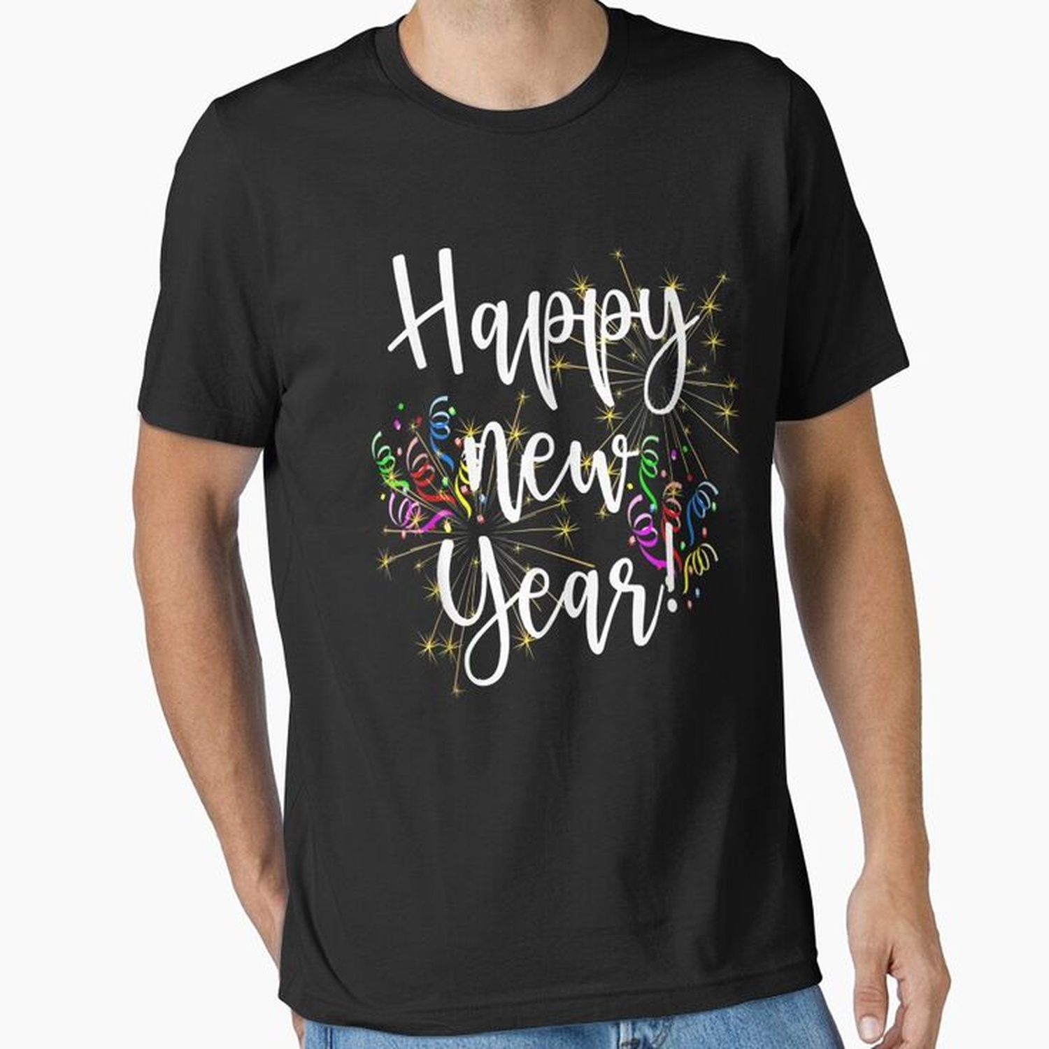 Cute Happy New Year Day Eve Party Fireworks Confetti Costume Essential ...