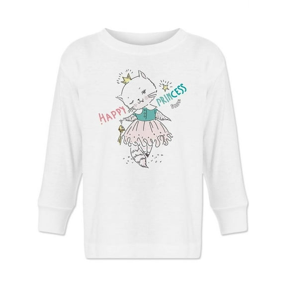 Cute Happy Princess Design Long Sleeve Toddler -Image by Shutterstock, 2 Toddler