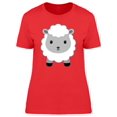 thumbnail image 1 of Cute Happy Sheep Cartoon T-Shirt Women -Image by Shutterstock, Female x-Large, 1 of 2