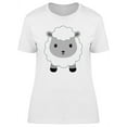 thumbnail image 1 of Cute Happy Sheep Cartoon T-Shirt Women -Image by Shutterstock, Female x-Large, 1 of 2