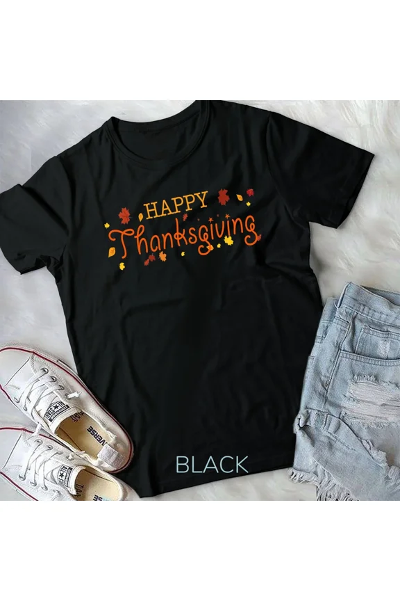 Cute Happy Thanksgiving T-Shirt Unisex T-shirt