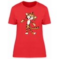 thumbnail image 1 of Cute Happy Tiger Cartoon Tee Women's -Image by Shutterstock, 1 of 2