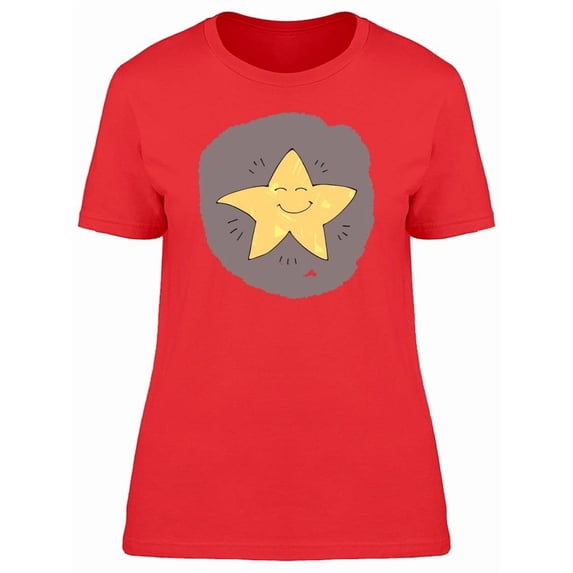 Cute Happy Twinkle Star Cartoon Tee Women's -Image by Shutterstock