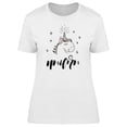 thumbnail image 1 of Cute Happy Unicorn Doodle T-Shirt Women -Image by Shutterstock, Female Medium, 1 of 2