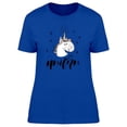 thumbnail image 1 of Cute Happy Unicorn Doodle T-Shirt Women -Image by Shutterstock, Female XX-Large, 1 of 2