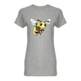 thumbnail image 1 of Cute Happy Waving  Bee Shaped T-Shirt Women -Image by Shutterstock, Female Medium, 1 of 2