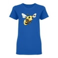 thumbnail image 1 of Cute Happy Waving  Bee Shaped T-Shirt Women -Image by Shutterstock, Female XX-Large, 1 of 2