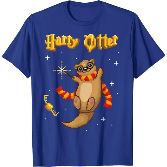 Cute Harry Otter Parody Funny Softystyle Unisex T-Shirt,Royal Blue Color,Size 3T