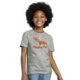 thumbnail image 1 of Cute Haunted House Halloween Bat Crewneck T Shirts Boy Girl Teen Brisco Brands XS, 1 of 6