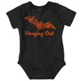 thumbnail image 1 of Cute Haunted House Halloween Bat Romper Boys or Girls Infant Baby Brisco Brands 12M, 1 of 6