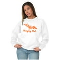 thumbnail image 1 of Cute Haunted House Halloween Bat Women Crewneck Sweatshirt Brisco Brands S, 1 of 6