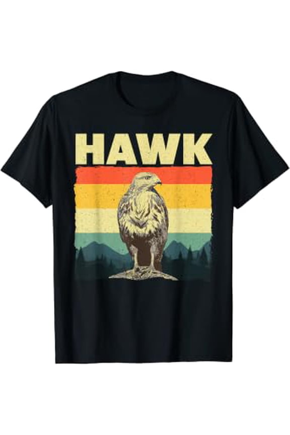 Cute Hawk Design For Men Women Bird Vintage Hawk Lovers T-Shirt
