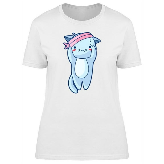 Cute Headache Kitten T-Shirt Women -Image by Shutterstock, Female Small