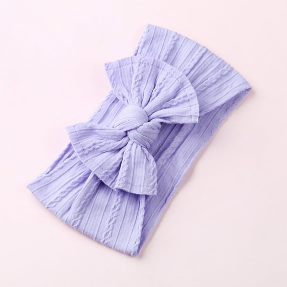 Cute Headbands for Girls Boys Stretchy Wide Head Bands Size 1-3 Toddlers Trendy Solid Color Bowknot Soft Headband