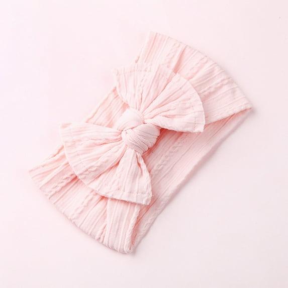 Cute Headbands for Girls Boys Stretchy Wide Head Bands Size 1-3 Toddlers Trendy Solid Color Bowknot Soft Headband