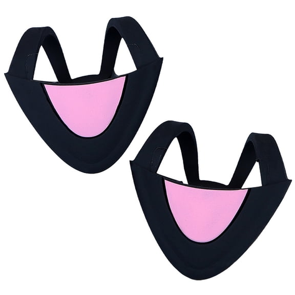 Cute Headphones Accessories Cats Ear Earmuffs Pendant Gaming Headsets Attachment Stereo Earphones Earbuds Silicone Decor