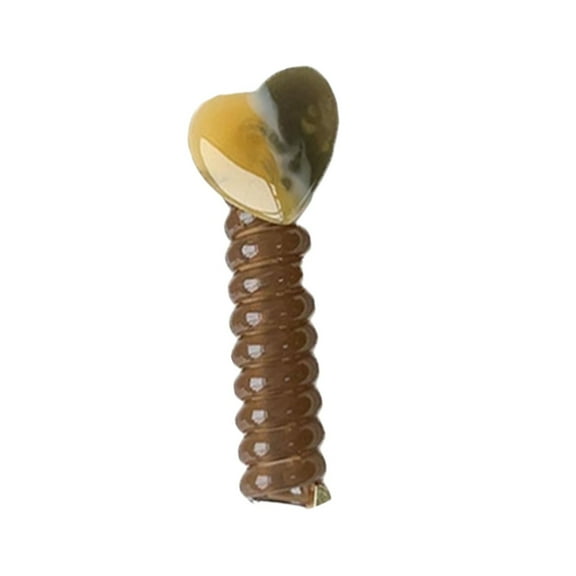 Cute Heart Barrettes For Women Girls Hair Clips Non Grip Accessories Curly Wavy Styling