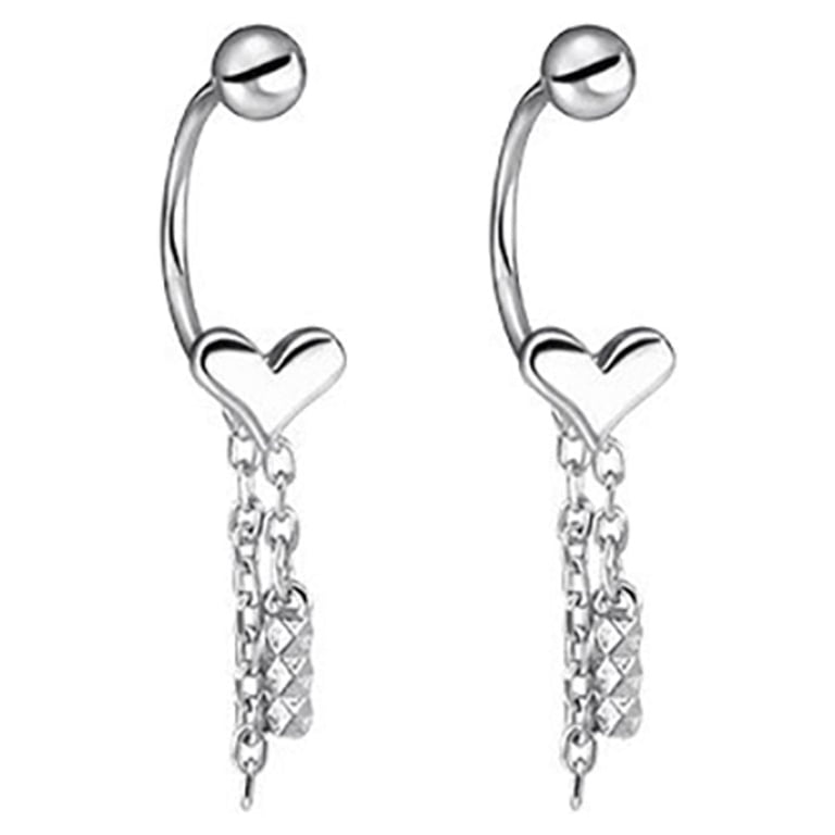 20G Cute Love Heart Cartilage Stud Earrings - 925 Sterling Silver, Screw Back Ball Barbell | Hypoallergenic