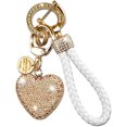 thumbnail image 1 of Cute Heart Keychain Black Wristlet Keychains For Women Girls Bling Key Chain Rhinestone Key Chains For Car Keys Purse Charms Handbag Backpack Accessories Rhinestone Keychain Sparkly, 1 of 4