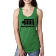 thumbnail image 1 of Cute Heart Never Power off Love Couple Gift Valentine's Day Ladies Racerback Tank Top, Kelly, Large, 1 of 3