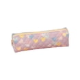 thumbnail image 1 of Cute Heart Pattern Pencil Pouch, Soft Fabric Pencil Case, Large Capacity Portable Storage Pouch, Smooth Zipper Closure for Office Study and Daily Commute, 1 of 6