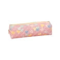 thumbnail image 1 of Cute Heart Pattern Pencil Pouch, Soft Fabric Pencil Case, Large Capacity Portable Storage Pouch, Smooth Zipper Closure for Office Study and Daily Commute, 1 of 6
