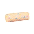 thumbnail image 1 of Cute Heart Pattern Pencil Pouch, Soft Fabric Pencil Case, Large Capacity Portable Storage Pouch, Smooth Zipper Closure for Office Study and Daily Commute, 1 of 6