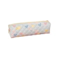 thumbnail image 1 of Cute Heart Pattern Pencil Pouch, Soft Fabric Pencil Case, Large Capacity Portable Storage Pouch, Smooth Zipper Closure for Office Study and Daily Commute, 1 of 6