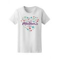 thumbnail image 1 of Cute Hearts Happy Mothers Day T-Shirt Women -Image by Shutterstock, Female Medium, 1 of 2