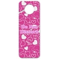 thumbnail image 1 of Cute Hearts Love Pattern on Pink Plastic Door Knob Hanger Sign, 1 of 6