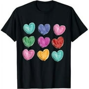 Cute Hearts Pattern Valentines Day Cute Love VDay Clothing T-Shirt