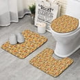 thumbnail image 1 of Cute Hedgehog Apple Mushroom Bathroom Rugs Sets 3 Piece,Toilet Cover Set,Absorbent Non Slip Bathroom Mats Sets with U-Shaped Contour Rug Toilet Rug Set, 1 of 5