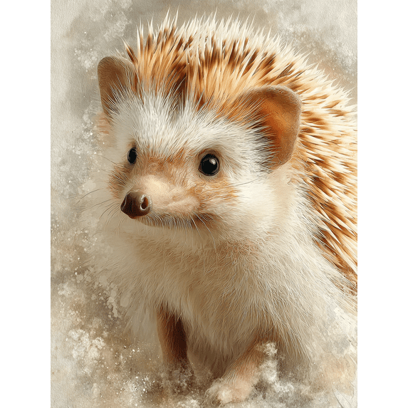 Cute Hedgehog Canvas Kids Bedroom Living Room Animal Wall Decor Print