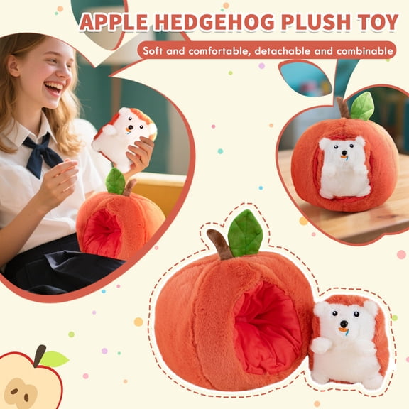 Cute Hedgehog Cartoon Plush Toy, Soft Stuffed Doll Figurine With Premium Plush & Pp Cotton, Washable, Perfect For Playing, Collecting, Christmas, Holidays, Birthdays Gift For