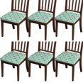 thumbnail image 1 of Cute Hedgehog and Love Seat Covers for Dining Room Chairs Set Of 4,Stretch Printed Washable Chair Seat Cover with Elastic Ties and Button,Removable Waterproof Couch Cushion Covers, 1 of 6