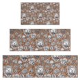 thumbnail image 1 of Cute Hedgehog Mushroom Leaves Pattern Kitchen Rugs Sets Of 3,Kitchen Runner Rugs Non Skid Washable,Decorative Kitchen Floor Mats for Kitchen,Sink,Laundry,17"x30"+ 17"x47" + 17"x59", 1 of 6
