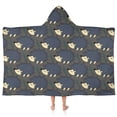 thumbnail image 1 of Cute Hedgehog Pattern Hooded Bath Towel，50"x30" for Ages 3 To 12 Kids, Quick Dry Lightweight Soft Microfiber Hood Beach Towel Cover Up for Kids, 1 of 7