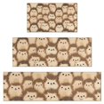 thumbnail image 1 of Cute Hedgehog Pattern Kitchen Rugs Sets Of 3,Kitchen Runner Rugs Non Skid Washable,Decorative Kitchen Floor Mats for Kitchen,Sink,Laundry,17"x30"+ 17"x47" + 17"x59", 1 of 6
