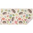 thumbnail image 1 of Cute Hedgehog Pattern with Pioneer Flower Rectangle Tablecloth 60"x120",Waterproof Polyester Rectangle Table Cloth, Wipeable Spillproof Polyester Tablecloth for Dining, Camping, Indoor and Outdoor, 1 of 6