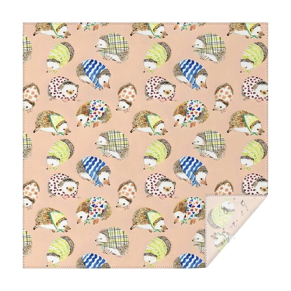 Cute Hedgehog Pattern Square Tablecloth,Waterproof Square Table Cover,Wipeable Spillproof Washable Table Cover for Home Kitchen Party Decor 52"x52"(132x132cm)