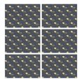 thumbnail image 1 of Cute Hedgehog Pattern Summer Placemats Table Placemats Set Of 6-Linen Kitchen Washable Placemats Table Mats 11.8"x17.7" Non-Slip Heat Resistant, 1 of 5