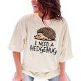 thumbnail image 1 of Cute Hedgehog T-Shirt, Funny Animal Graphic Tee, I Need A Hedgehug Shirt, Adorable Hedgehog Lovers Gift, Humorous T-Shirt, Unique Design, Ivory Comfort Colors T-Shirt, 3XL, 1 of 1