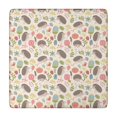 thumbnail image 1 of Cute Hedgehogs and Pioneer Flower Pattern Square Fitted Tablecloth with Elastic Edge,Square Table Cover,Washable Elastic Table Cover for Home Kitchen Party Decor 34"x34", 1 of 6